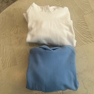 Abercrombie Kids White and Blue Sweatshirts